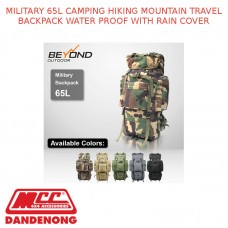 MILITARY 65L CAMPING HIKING MOUNTAIN TRAVEL BACKPACK WATER PROOF WITH RAIN COVER